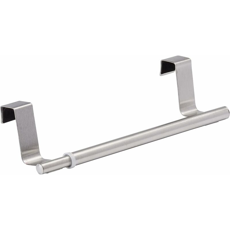 Hiasdfls - Telescopic door towel bar - Door towel holder, extendable, towel holder for the cabinet door, Stainless steel, 22.9-35.3 cm, Matt silver