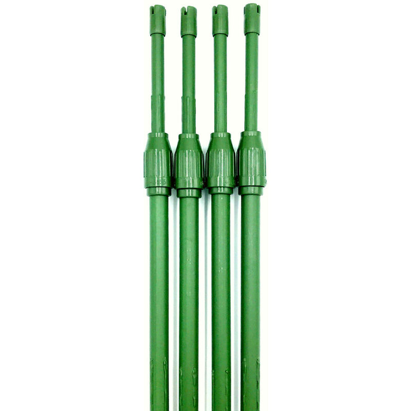 Telescopic Extendable Plant Support Garden Stakes - 1.2m - 2.1m L (pack of 12)