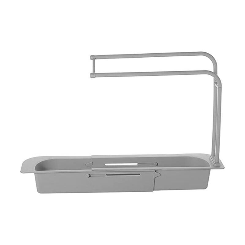 Telescopic Sink Rack - Soap Sponge Drain Rack Storage Basket Faucet Holder Adjustable Rack Sink Kitchen Accessories