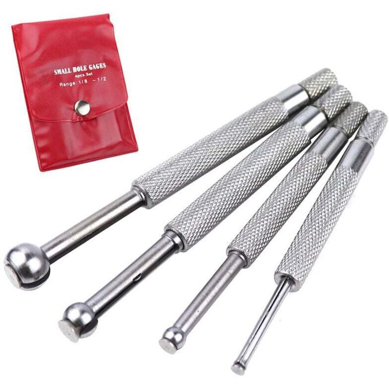 Image of Teleskop-Lochlehren für kleine Löcher, 4 Stück, silber