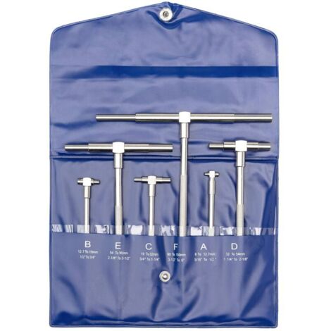Teleskop-Messuhr-Set, Mikrometer, Innenmessgerät – 6-teilig, Teleskop-Messuhr mit einstellbarem Innendurchmesser, 8–150 mm