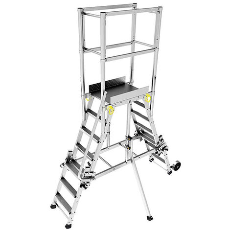 Teleskop Plattformleiter double accès - Maximale Arbeitshöhe 3.76m - PDA125/175