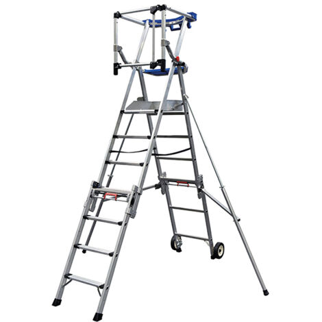 Teleskop Podesleiter 4 bis 7 Stufen - Hauteur max. travail 3.79m - PIRLXT7-P/ALU