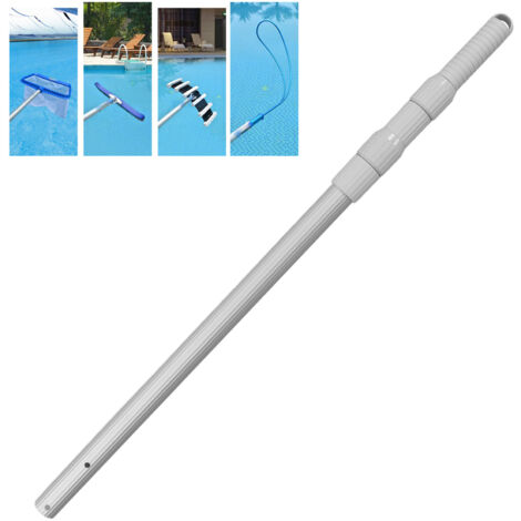 Teleskop-Poolstange – Aluminiumlegierung – Länge 192 cm – Durchmesser 29 mm – Gewicht 527 g – Für Poolkescher, Bürste und Poolsauger