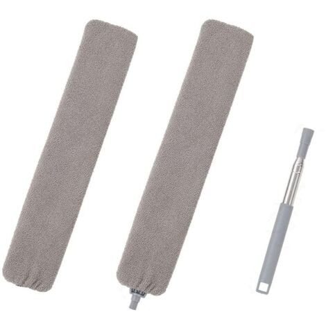 Teleskop-Staubwedel, Mikrofaser-Staubwedel mit Edelstahlgriff, waschbare, flexible Staubbürste für Sofa, Bett, Möbel, Boden, Haushaltsstaub