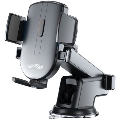 Teleskop-Telefonhalter mit ausziehbarem Arm für Armaturenbrett und Windschutzscheibe, schwarz