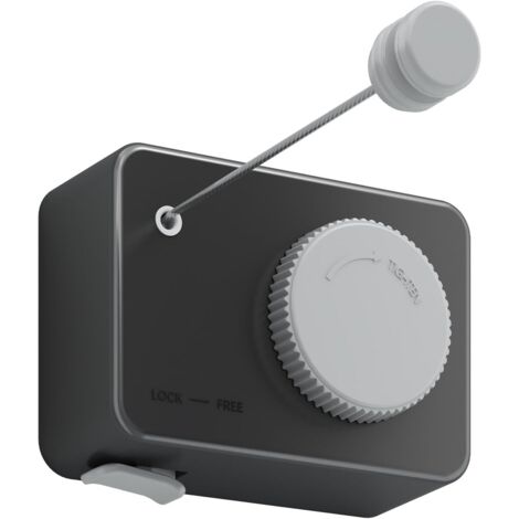 Teleskop-Wäschetrockner für den Innenbereich, Teleskop-Wäschetrockner mit Anti-Durchhang-Funktion für den Außenbereich, schwarz
