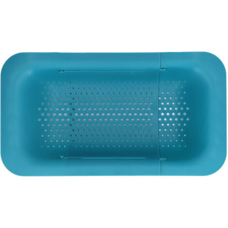 Teleskopierbarer, rutschfester Abtropfkorb, rostbeständiges Sieb, Küchenaccessoire, Grün