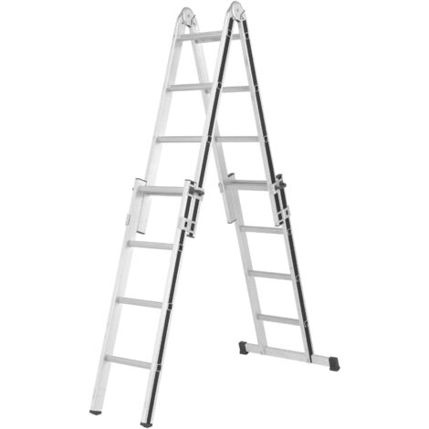 Teleskopische Doppel- oder Anlegeleiter, einstellbar von 1,22 bis 4,02 Meter HYMER