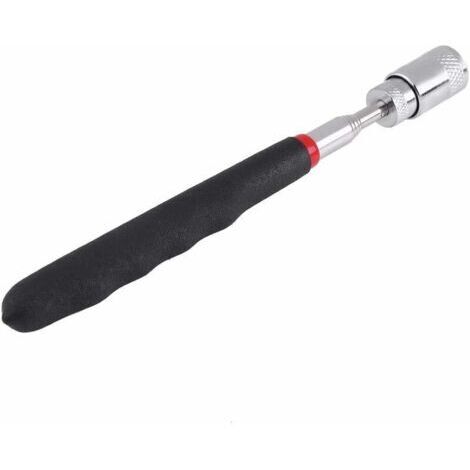 Teleskopischer Magnetheber mit LED zum Aufsammeln von Muttern und Schrauben, teleskopischer Magnetheber, Magnetsammler.