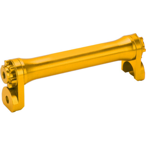 Teleskoplenker aus Aluminiumlegierung für Brompton 3sixty Faltrad, 124 mm eingefahrene Länge, gold