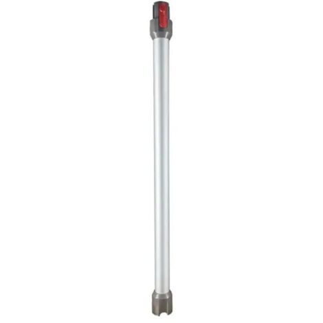 Teleskoprohr für Dyson, starres Verlängerungsrohr kompatibel mit Dyson V7, V8, V10, V11 und V15, Schnellanschluss-Saugrohr für Dyson Staubsauger mit zwei 2-in-1-Bürsten, Silber