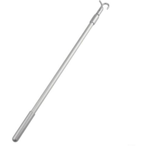 Teleskopstange aus Aluminium für Jalousien mit drehbarem Hakenmechanismus, 33–60 cm