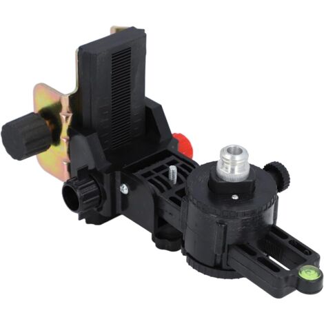 Teleskopstangen-Nivellierbasis, Feineinstellungshalterung, Laser-Nivellieradapter, L-förmige magnetische Schwenkbasis mit verstellbarem Clip