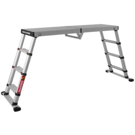 Telesteps 150Kg Solid Line Working Platform Wide Steps And Portable TEL61209601