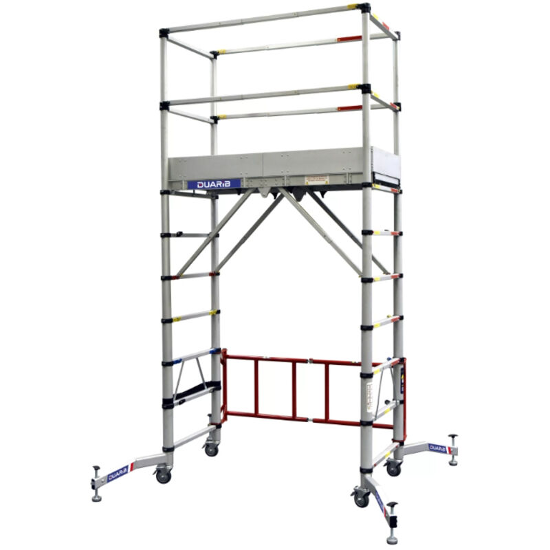 Duarib - Echafaudage télescopique teletower roulant aluminium 4m 30100600