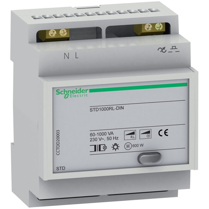 Schneider Electric - std télévariateur 1000 Watts din commande de scénario schneider CCTDD20003