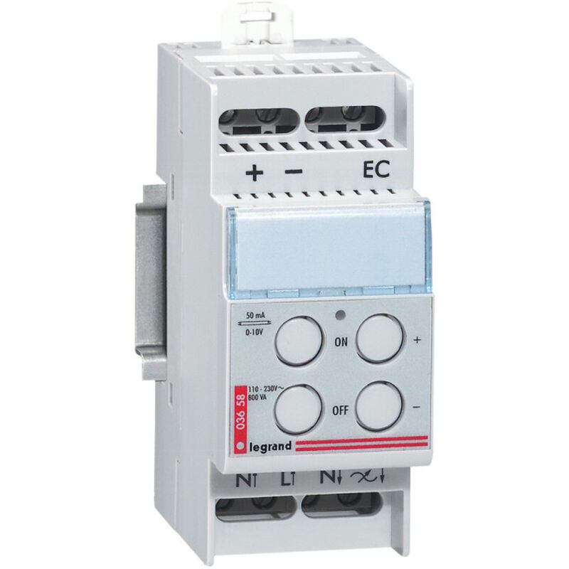 Télévariateur modulaire fonctionnement autonome 230V pour sources fluo à ballast électronique 1V-10V 800VA LEGRAND