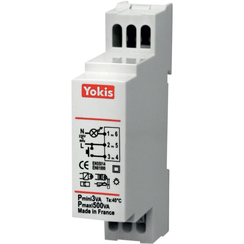 Micromodule télévariateur modulaire filaire 500w Yokis réf.mtv500m