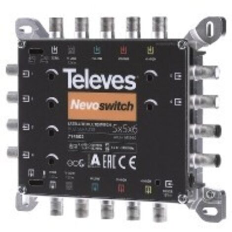 Televes Multischalter 5 in 6 Guß NEVO recpower kask. MS56C