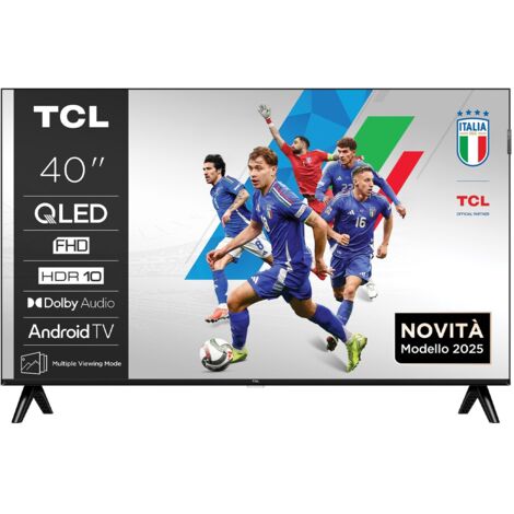 Téléviseur Android TCL 40S59K QLED 40'' Full HD Dolby Digital Plus DVB-T2 Métallique