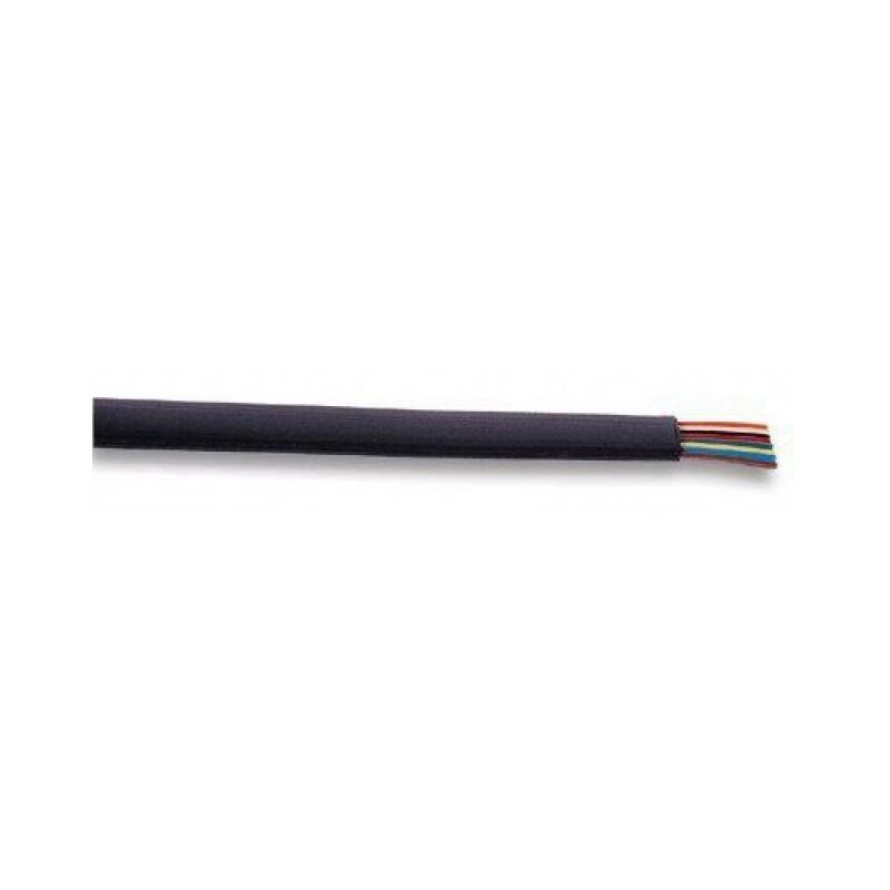 

Teléfono Cable Negro AWG 28 Flat 8 Poli
