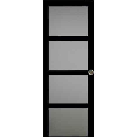 Telia Modelo Puerta Corredera Ropa Negra H204 X W.73 Con Tiradores