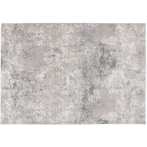 Telio - tapis rectangulaire motif relief - gris