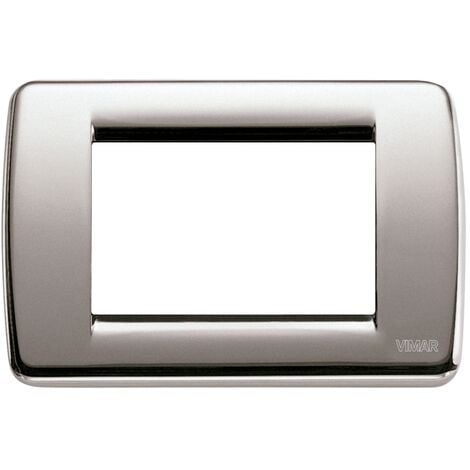 Teller Rondò 3M gebürstetes Nickel VIMAR 16753.34