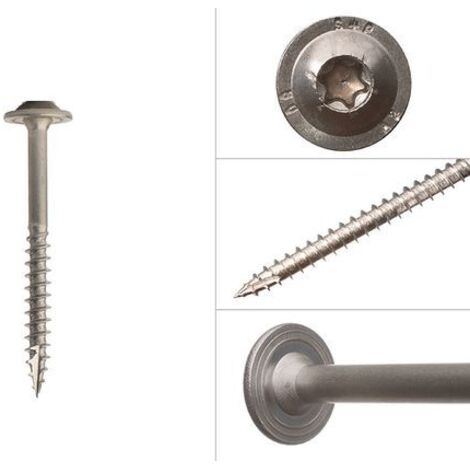 Tellerkopfschrauben edelstahl a2 6.0 x 70 mm Torx - Schachtel 100