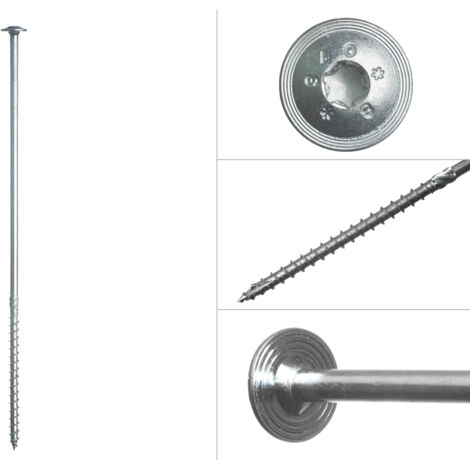 Tellerkopfschrauben verzinkt Torx 8 x 300 mm - Schachtel 50 Stück