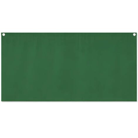 Telo Antisguardo Balcone 75x500 cm Verde PVC Occhielli Alluminio