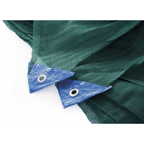 Telo Antispina Rete per raccolta Olive 10x10 mt 90 gr/mq con Apertura Colore Verde con Angoli Rinforzati