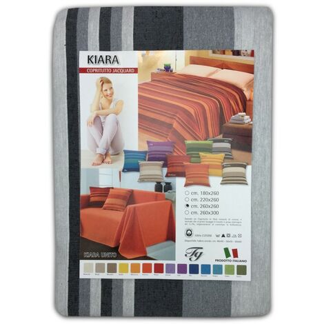 TELO ARREDO COPRITUTTO GRAN FOULARD COPRILETTO COPRIDIVANO KIARA NERO 2 PIAZZE