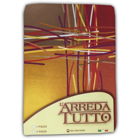 TELO ARREDO COPRITUTTO GRAN FOULARD COPRILETTO COPRIDIVANO TESSUTO KIOTO ARANCIO 1 PIAZZA