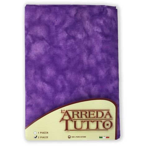 TELO ARREDO COPRITUTTO GRAN FOULARD COPRILETTO COPRIDIVANO TESSUTO UNITO VIOLA LILLA 2 PIAZZE