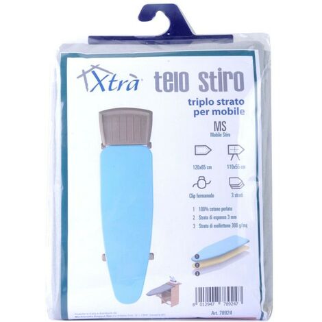 Xtra Telo per Asse da Stiro Triplo Strato 140x55cm