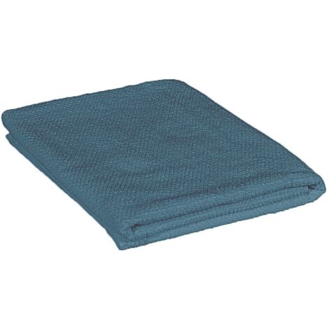 Telo bagno per doccia 90x140 cm turchese cobalto in cotone 100%