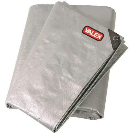 Telo Con Occhielli Rinforzati Grigio 4x5MT 220G/Mq Copertura Impermeabile Valex