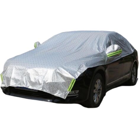 Telo copriauto antipioggia resistente - Telo copriauto antivento e antipioggia per SUV, protezione da neve e raggi UV (argento, SUV)