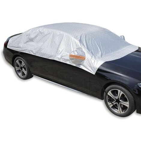 Telo copriauto impermeabile per auto, protezione da sole, pioggia, polvere, tutte le stagioni, protezione UV per parabrezza, lunotto laterale/posteriore, universale per berline da 185'' di diametro