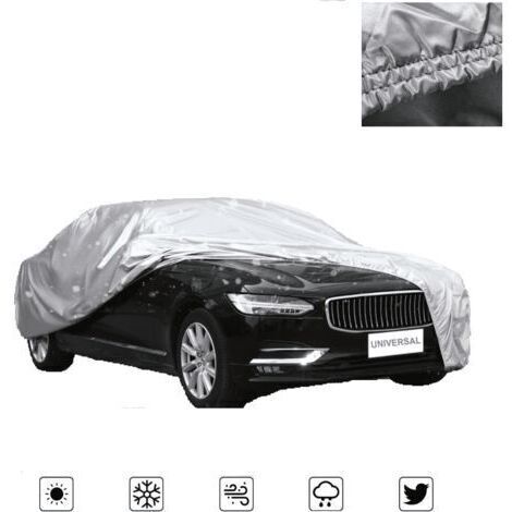 Telo copriauto, telo copriauto per esterni, protezione solare, protezione UV, protezione da polvere e neve, 520x180x120 cm, argento XXL berlina