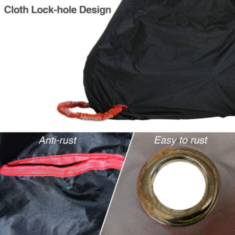 Telo copribicicletta, 230 x 95 x 125 cm, garage per bicicletta con fori di chiusura, tessuto Oxford di alta qualità, protezione impermeabile contro polvere, pioggia, neve e raggi UV.