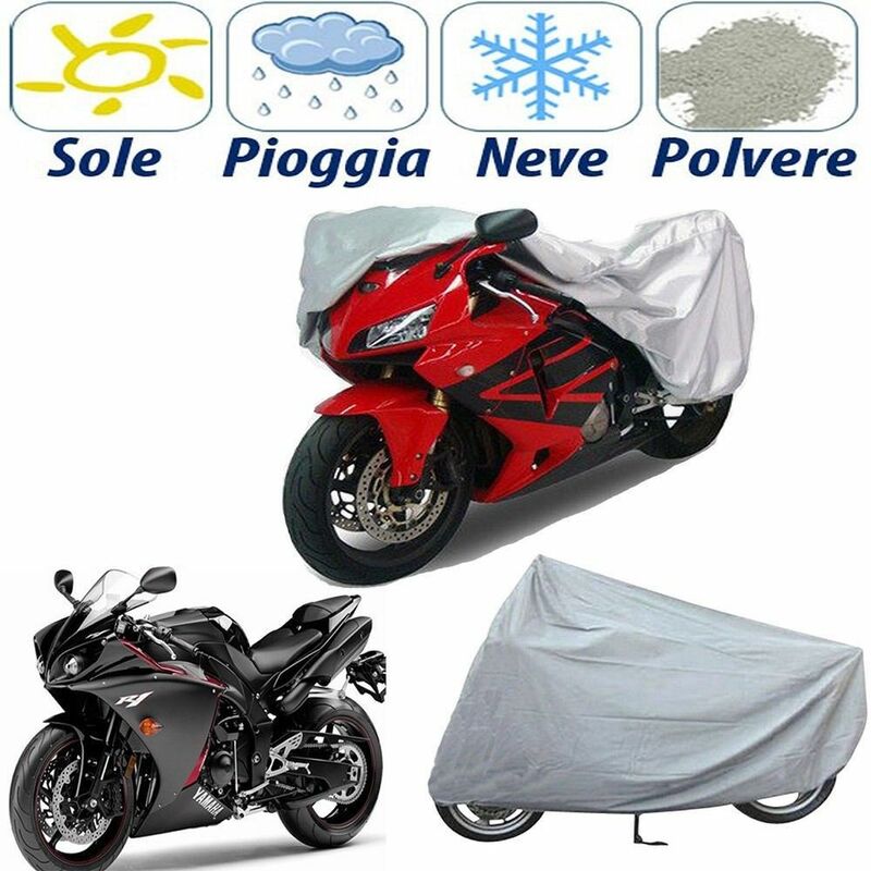 Image of Shopping In Rete - telo coprimoto taglia 210 x 120 cm impermeabile cover moto in peva
