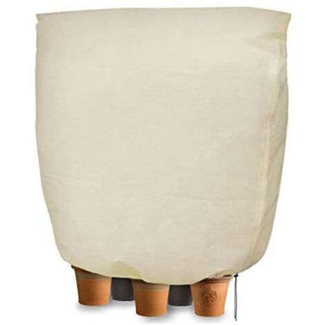 Telo copripianta beige con chiusura a zip, resistente al gelo, in tessuto non tessuto, 200x240 cm, per alberi da frutto, ideale per proteggere mobili da interno ed esterno.