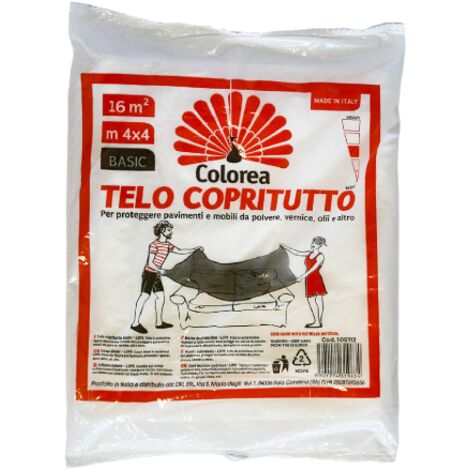 TELO COPRITUTTO MULTIUSO mt 4 x 4 - gr. 110 circa  PZ 60  DF 105112