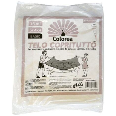 TELO COPRITUTTO MULTIUSO mt 4 x 4 - gr. 150 circa  60 PZ DF 1051122