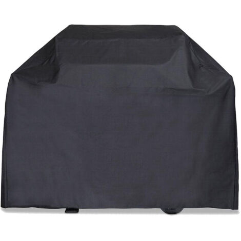 Telo Cover Di Copertura In Polietilene Nero Per Barbecue 142x43x120cm 1pz