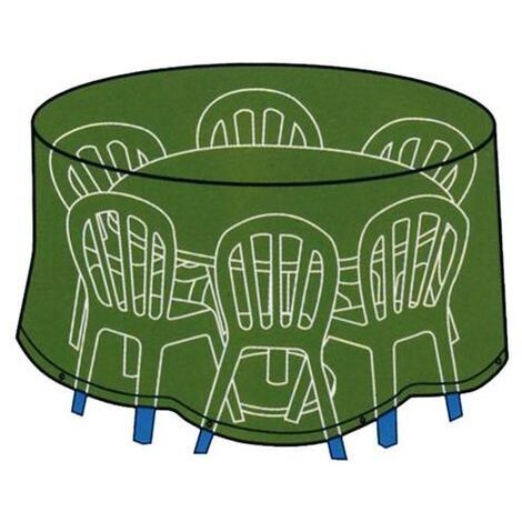 Telo cover per tavolo tondo con sedie