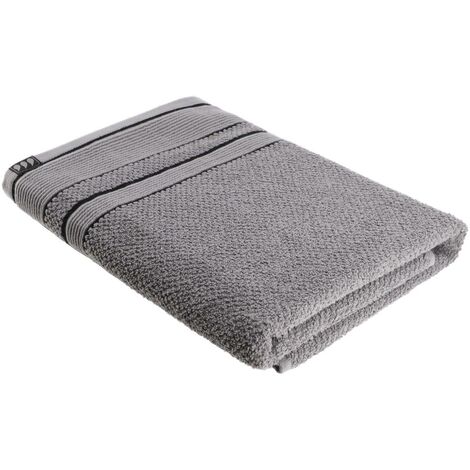 Telo da bagno 70x130 cm 100% cotone - nero grigio - Tendance